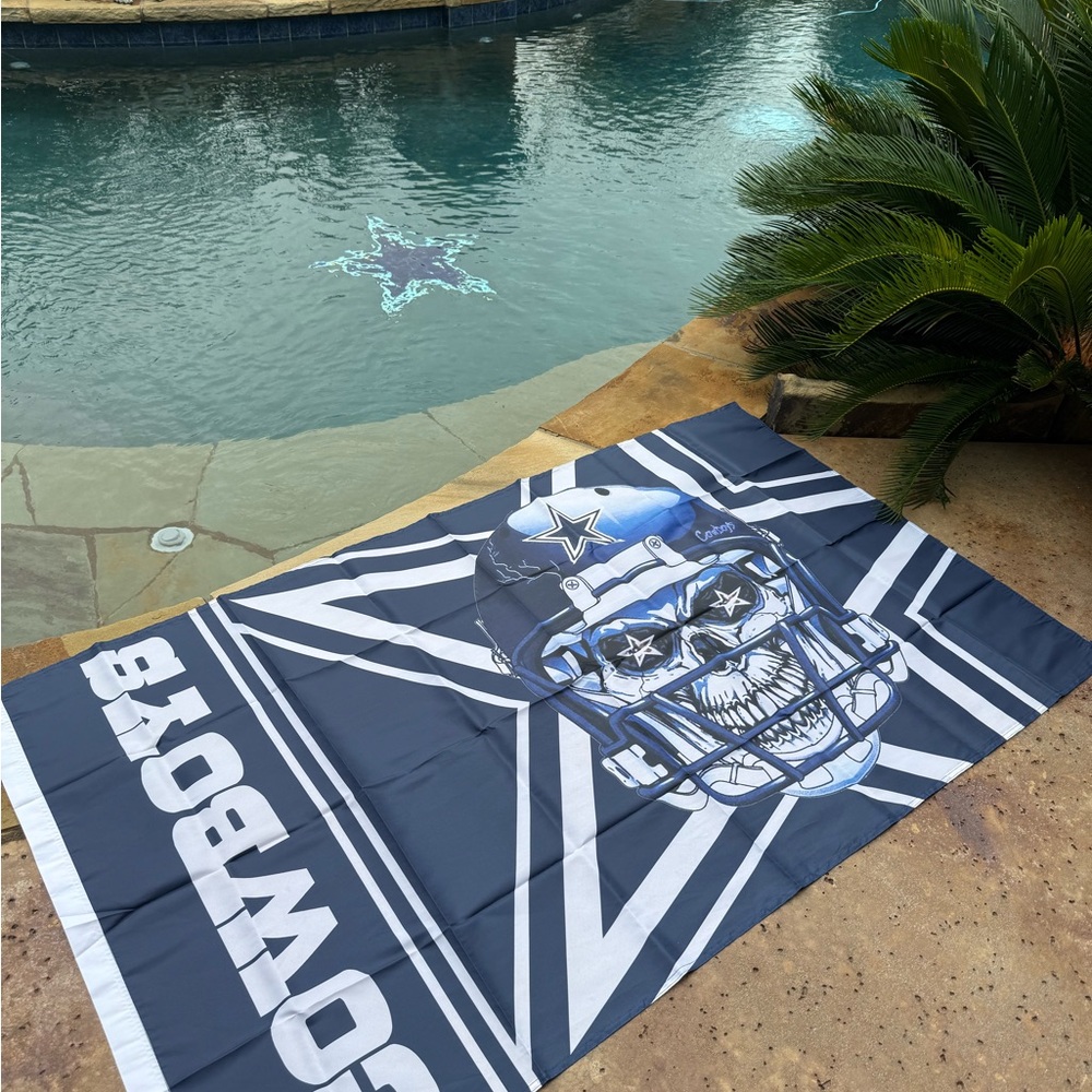 Blue and White Sports Team Wall Decor